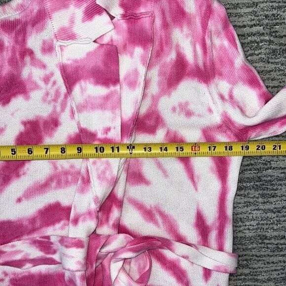 Ser.O.Ya Gloria Cardigan Dress in White Pink Swirl TieDye Revolve Small - Picture 10 of 16